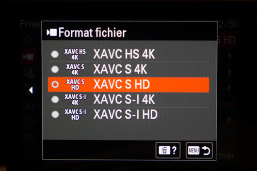 XAVC-S HD